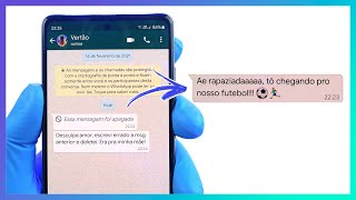 🔵 Seu Samsung mostra as mensagens apagadas do Whatsapp SEM PRECISAR DE APPS Você sabia [upl. by Attenev]