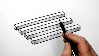 How to Draw a Simple 3D Optical Illusion [upl. by Erwin806]