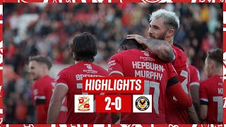 Match Highlights Swindon Town vs Newport County [upl. by Latoyia]