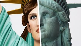 how the STATUE OF LIBERTY looked in REAL LIFE [upl. by Getter190]