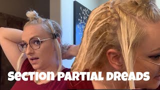 How to Section Partial Dreadlocks [upl. by Eirameinna664]