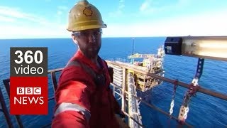 In 360 Life on an Oil Rig BBC News [upl. by Acir498]