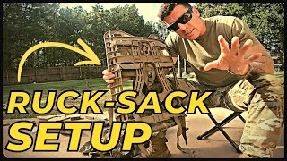 How to Assemble Your Army Rucksack MOLLE 2 [upl. by Kensell]