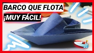 ✅Como Hacer un BARCO DE PAPEL que FLOTE en el Agua Facil PASO A PASO 2 [upl. by Abbye312]