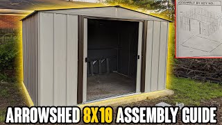 Arrow Shed Assembly  Step By Step [upl. by Tann]