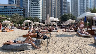 A walk through Barasti Beach Club  Trip to Dubai UAE 2021 [upl. by Rothstein]