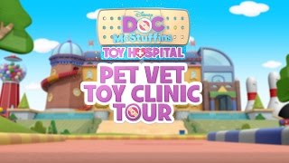 Pet Vet Toy Clinic  Toy Hospital Tour  Doc McStuffins  Disney Junior [upl. by Ij]