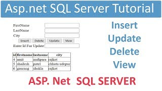 Aspnet sql server database connection tutorial [upl. by Ennovehs]