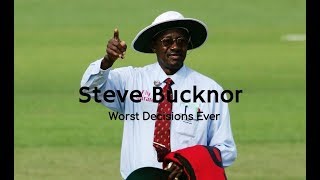 Steve Bucknors Worst Umpiring Decisions Ever  Highlight Compilation  Cricket Umpiring [upl. by Eserehc]