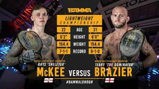 BAMMA 36 Rhys McKee vs Terry Brazier [upl. by Lani680]