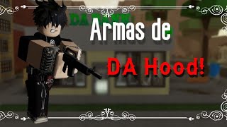 Ubicación de todas las armas de Da Hood DogxsRoblox [upl. by Onstad556]