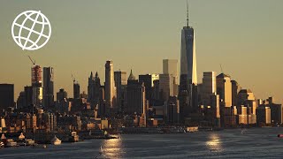 New York City Skyline Amazing Places 4K [upl. by Binah]