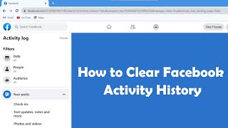 How to Clear Facebook Activity History  Solved [upl. by Zumstein]