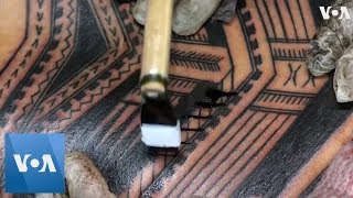 Traditional Samoan Tattoo Ritual [upl. by Wrdna]