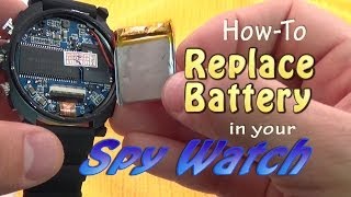 SPY WATCH Replace Battery or Upgrade Memory [upl. by Lordan]