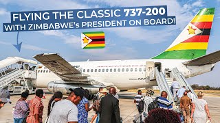 TRIPREPORT  Air Zimbabwe ECONOMY  Boeing 737200  Victoria Falls  Harare [upl. by Castra]