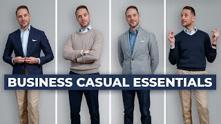 The ULTIMATE Business Casual Capsule Wardrobe  15 Menswear Wardrobe Essentials [upl. by Cela]