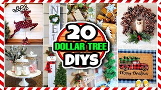 20 Dollar Tree DIY Christmas Decorations amp Ideas 🎄 [upl. by Nelly]