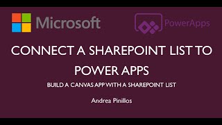 Connect a SharePoint List to Power Apps  Canvas Apps [upl. by Aekan644]