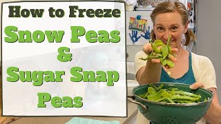 How to Freeze Snow Peas and Sugar Snap Peas [upl. by Lamori]