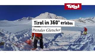 Eisklettern am Pitztaler Gletscher in der Gletscherspalte  360°⛷ [upl. by Kari]