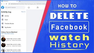 How to Delete Facebook Watched Videos History on Computer [upl. by Elitnahc874]