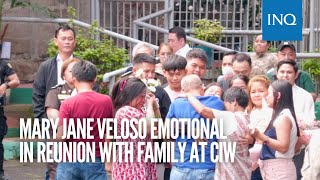 Mary Jane Veloso emotional in reunion with family at CIW [upl. by Anneirb]