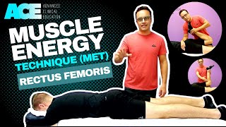 Muscle Energy Technique MET Rectus femoris [upl. by Kipp]