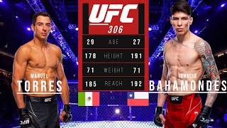 MANUEL TORRES vs IGNACIO BAHAMONDES FULL FIGHT UFC 306 [upl. by Crawley]