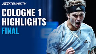 Alexander Zverev vs Felix AugerAliassime  Cologne 1 2020 Final Highlights [upl. by Ameh167]