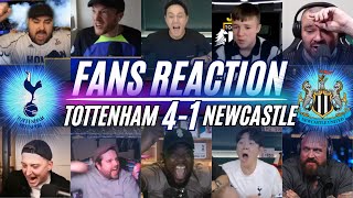 PREMIER LEAGUE FANS REACTION TO TOTTENHAM 41 NEWCASTLE  RICHARLISON SCORES [upl. by Aldredge89]