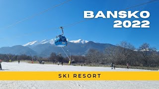 Walk tour Bansko Ski Resort  Bulgaria  2022 [upl. by Ecinnahs]